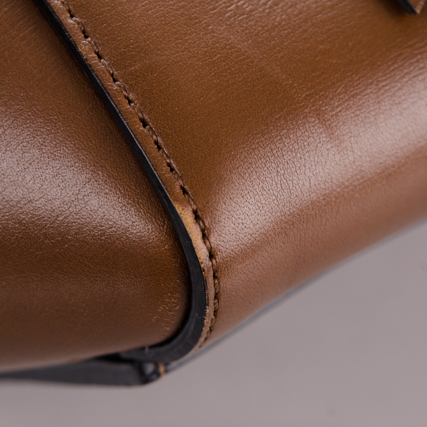 Palmelato Medium Edge Shoulder Bag Camel