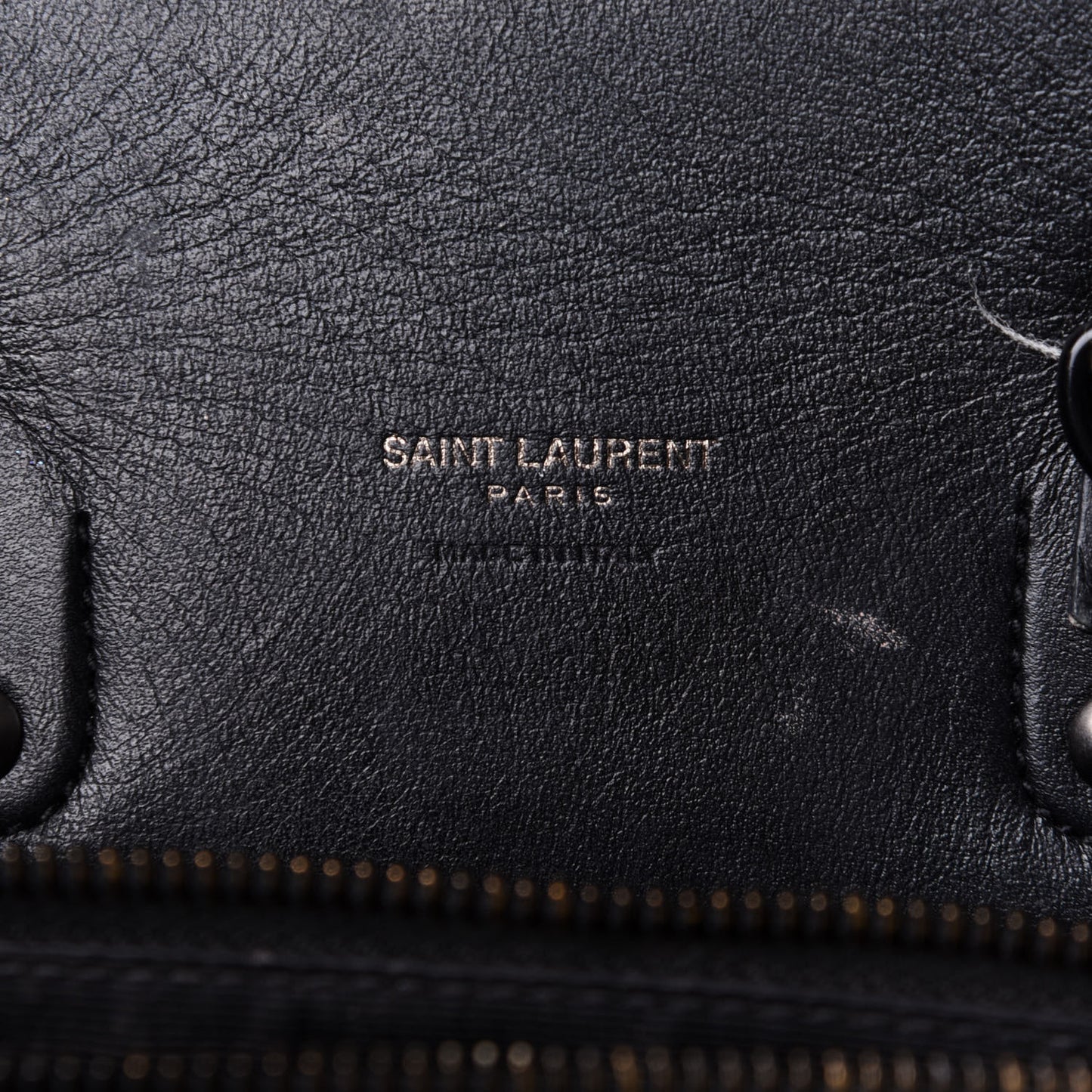 Grained Calfskin Baby Sac De Jour Black