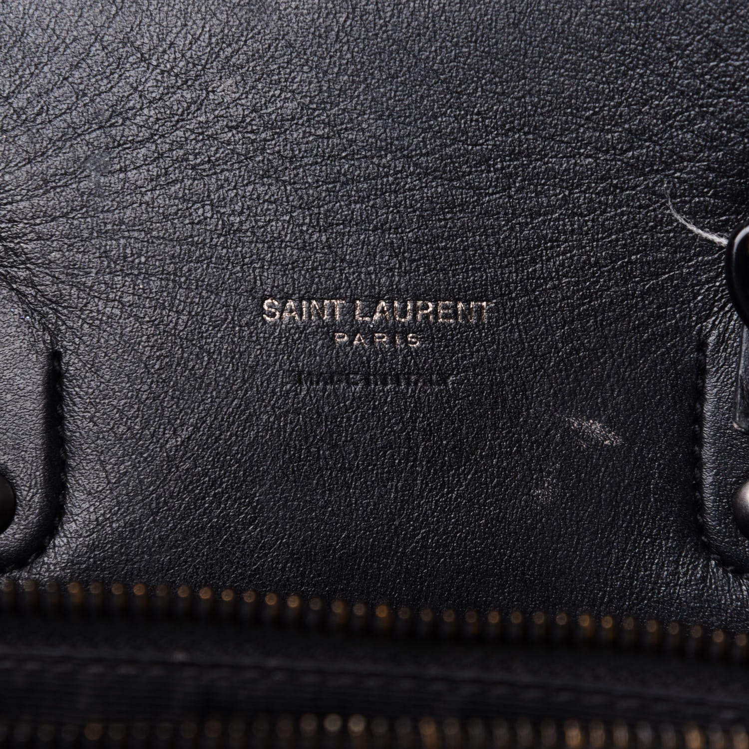 Saint Laurent Grained Calfskin Baby Sac De Jour Black 9 of 13