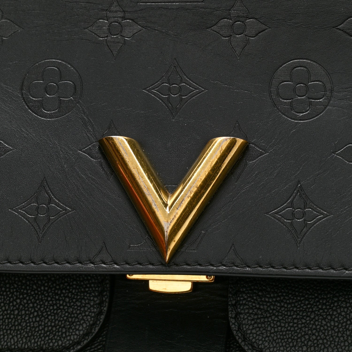 Louis Vuitton Monogram Cuir Plume Ecume Very Chain Bag Black 14 of 15