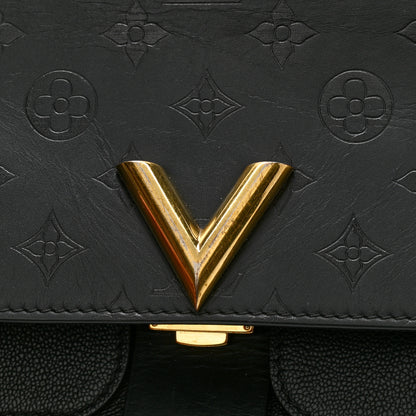 Louis Vuitton Monogram Cuir Plume Ecume Very Chain Bag Black 14 of 15