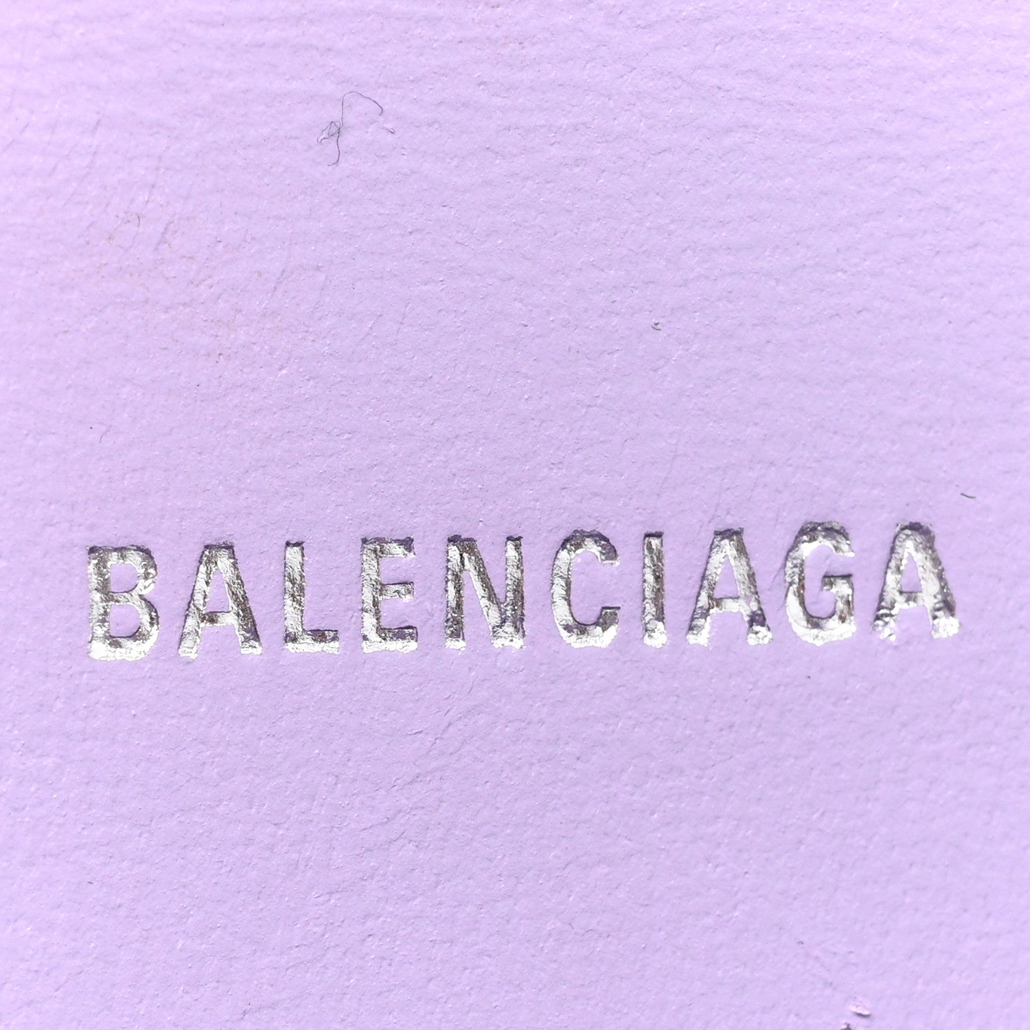 Balenciaga Shiny Calfskin Crocodile Embossed Hourglass Top Handle Bag XS Lilac 6 of 19