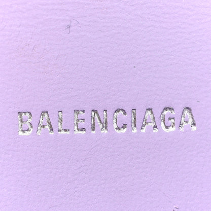 Balenciaga Shiny Calfskin Crocodile Embossed Hourglass Top Handle Bag XS Lilac 6 of 19