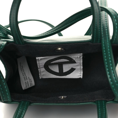 Telfar Vegan Leather Small Shopping Bag Dark Olive 5 of 9
