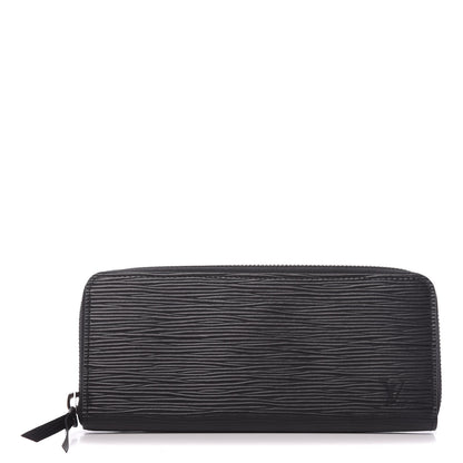Louis Vuitton Epi Clemence Wallet Black 1 of 10
