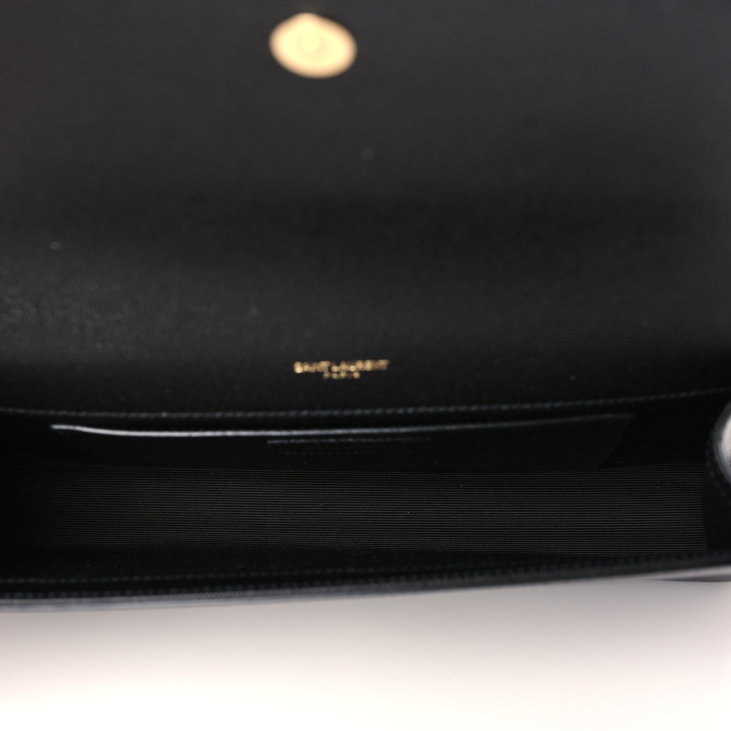 Saint Laurent Grain De Poudre Monogram Cassandre Clutch Black 5 of 8