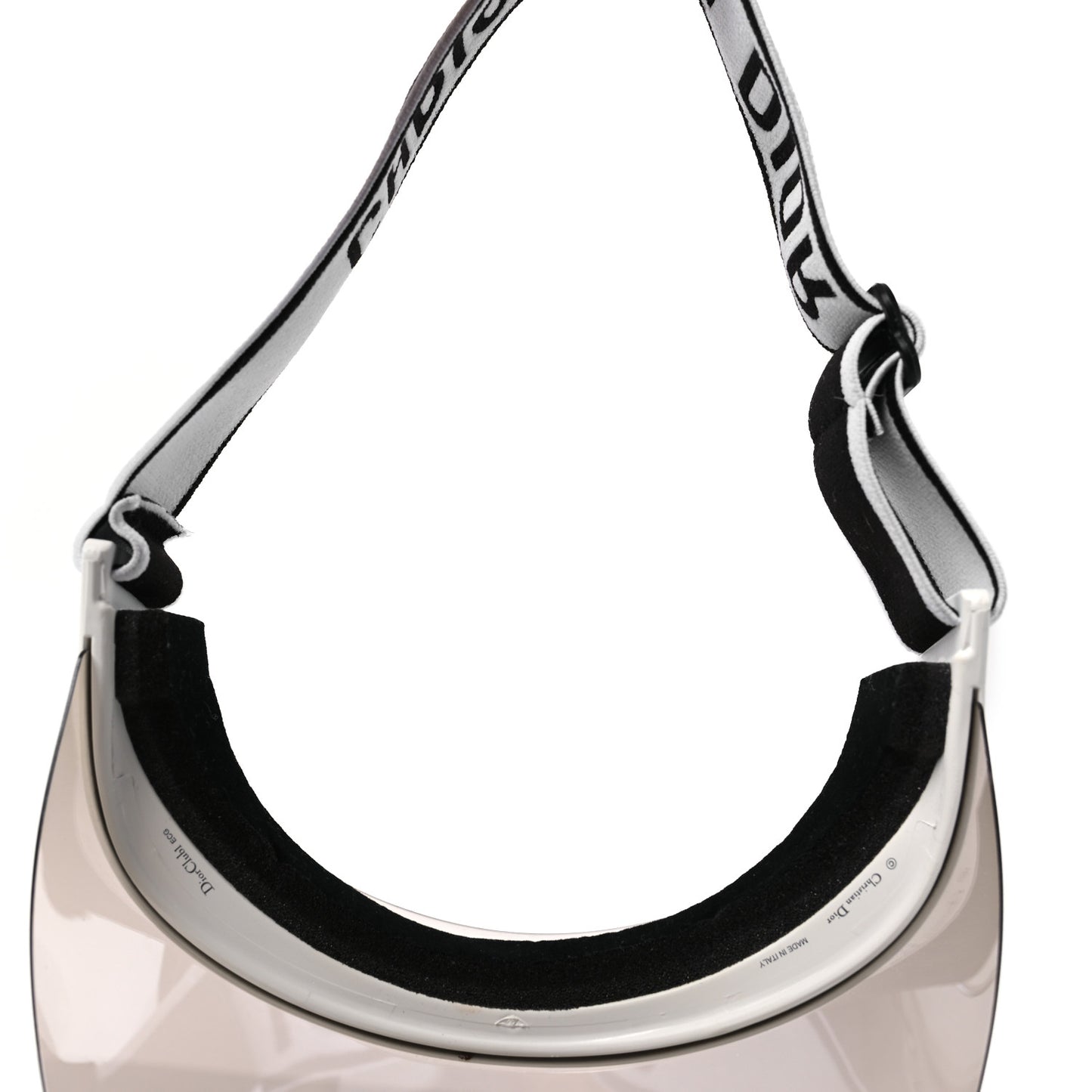 Mirrored DiorClub1 Sun Visor Silver