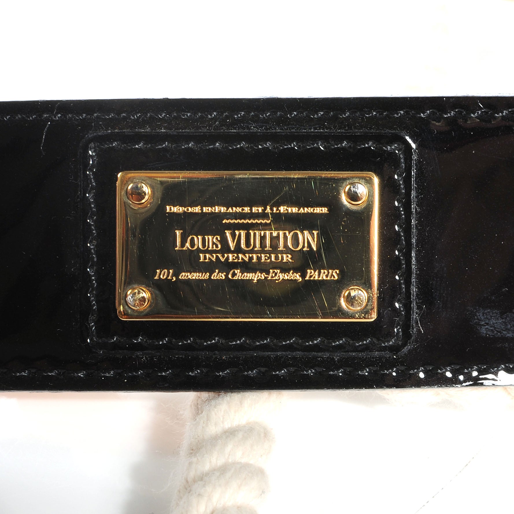 Louis Vuitton Patent Inventeur Rope Belt 85 34 9 of 10