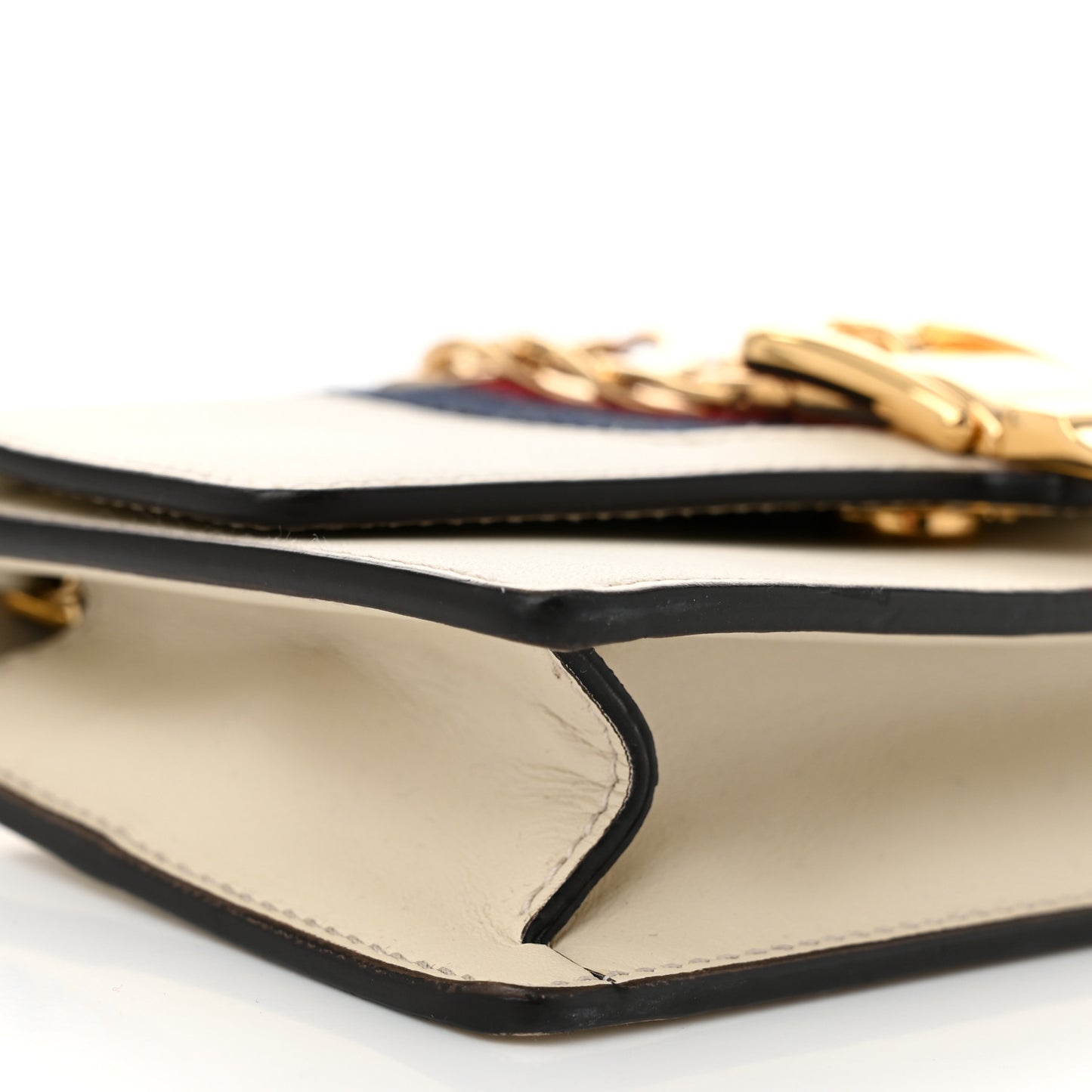 Calfskin Super Mini Sylvie Chain Shoulder Bag White
