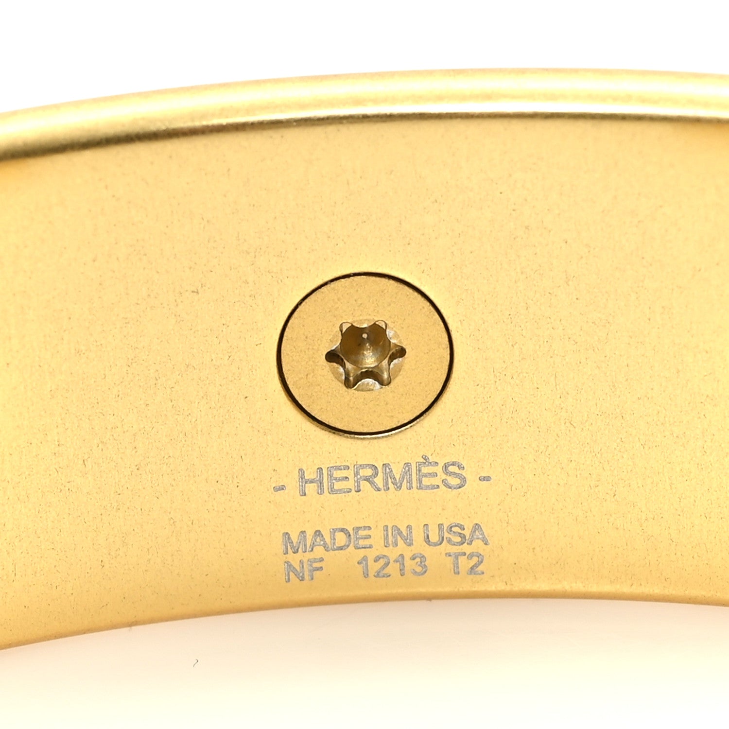 Hermes Aluminium Sunset Medor Bracelet T2 Gold 4 of 5