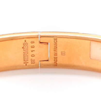 Hermes Enamel Narrow Clic Clac H Bracelet PM Marron Glace 4 of 4