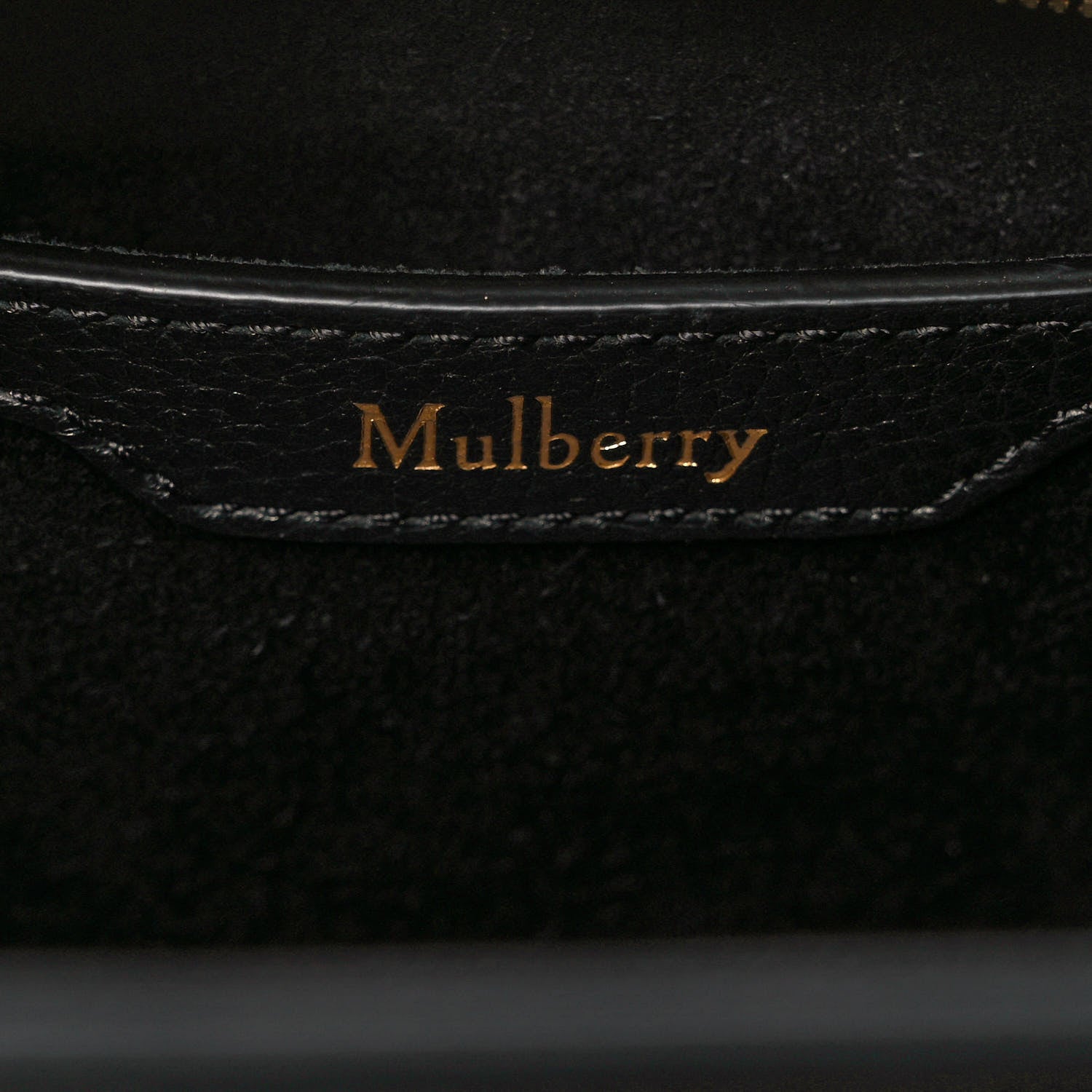 Mulberry Small Classic Grain Mini Zipped Bayswater Black 8 of 9