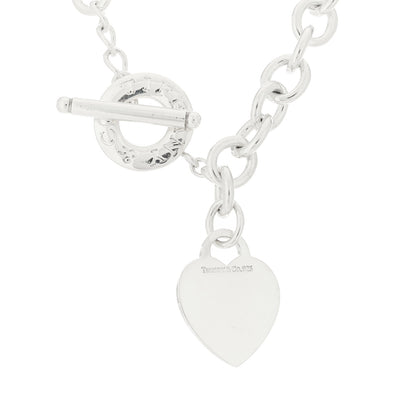 Tiffany Sterling Silver Heart Tag Toggle Necklace 4 of 4