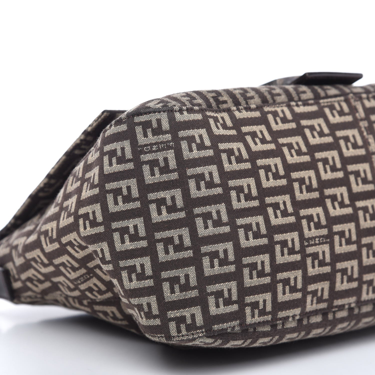 Fendi Zucchino Vitello Mama Baguette Testa di Moro Beige 6 of 9