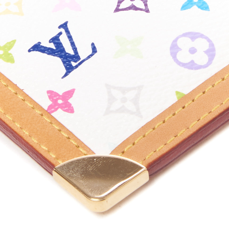 Louis Vuitton Monogram Multicolor Key Pouch White 5 of 7