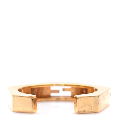 Fendi Metal FF Baguette Ring M Gold 3 of 5