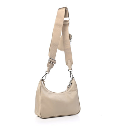 Prada Nylon Re-Edition 2005 Shoulder Bag Deserto 2 of 4