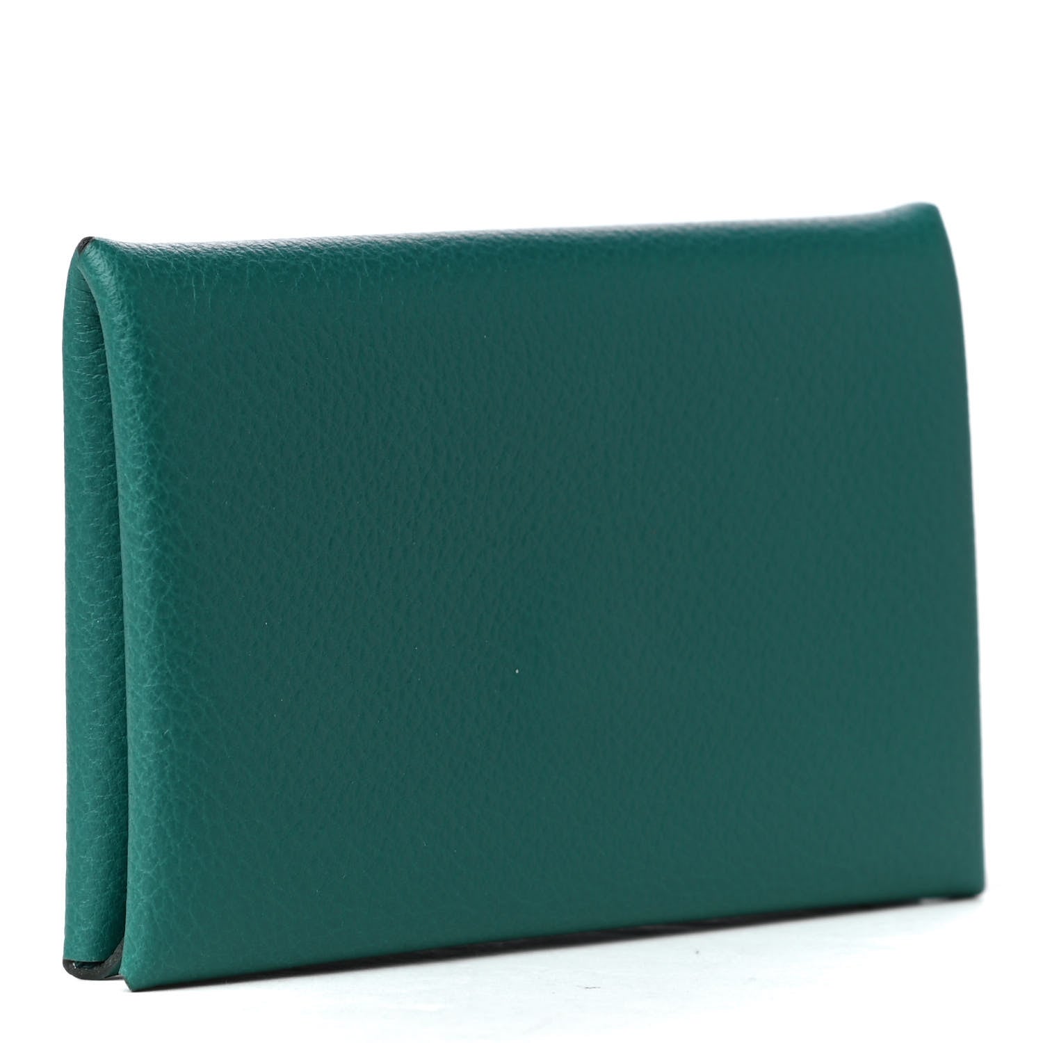 Hermes Evercolor Calvi Verso Card Case Malachite Bleu Atoll 2 of 4