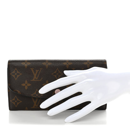 Louis Vuitton Monogram Emilie Wallet Rose Ballerine 2 of 10