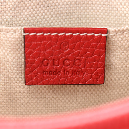 Gucci Pebbled Calfskin Small Soho Disco Bag Tabasco Red 6 of 9