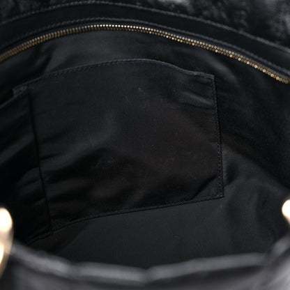 Christian Dior Coated Canvas Cannage Large Dior Soft Shopping Tote Black 13 of 15