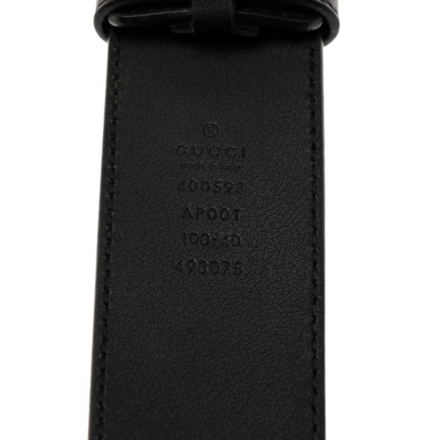 Calfskin Double G 40mm Belt 100 40 Black