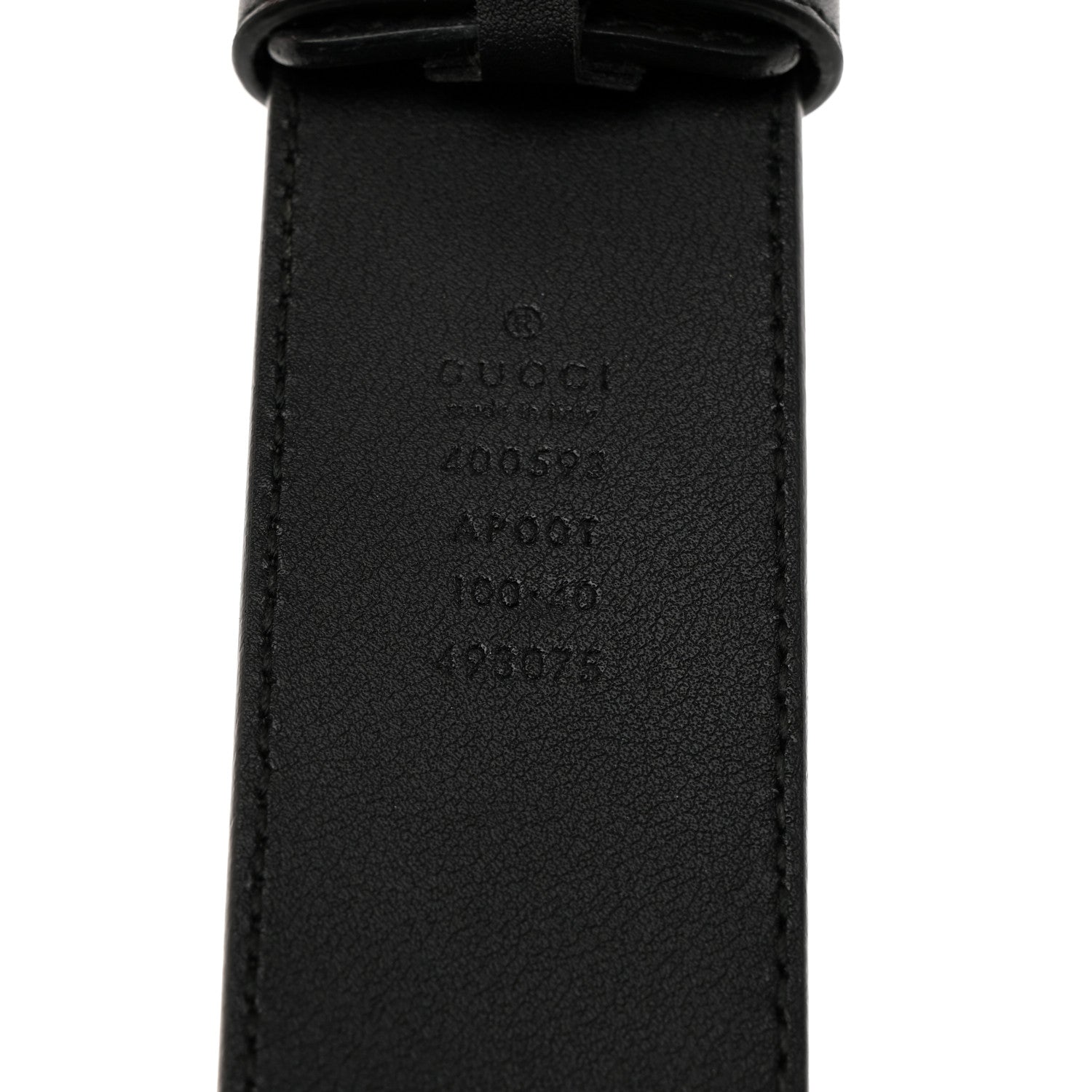 Gucci Calfskin Double G 40mm Belt 100 40 Black 3 of 8