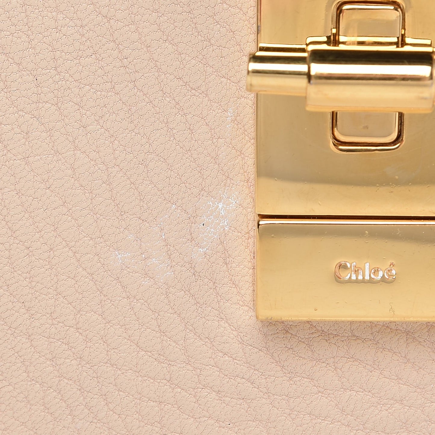 Grained Lambskin Mini Drew Shoulder Bag Abstract White