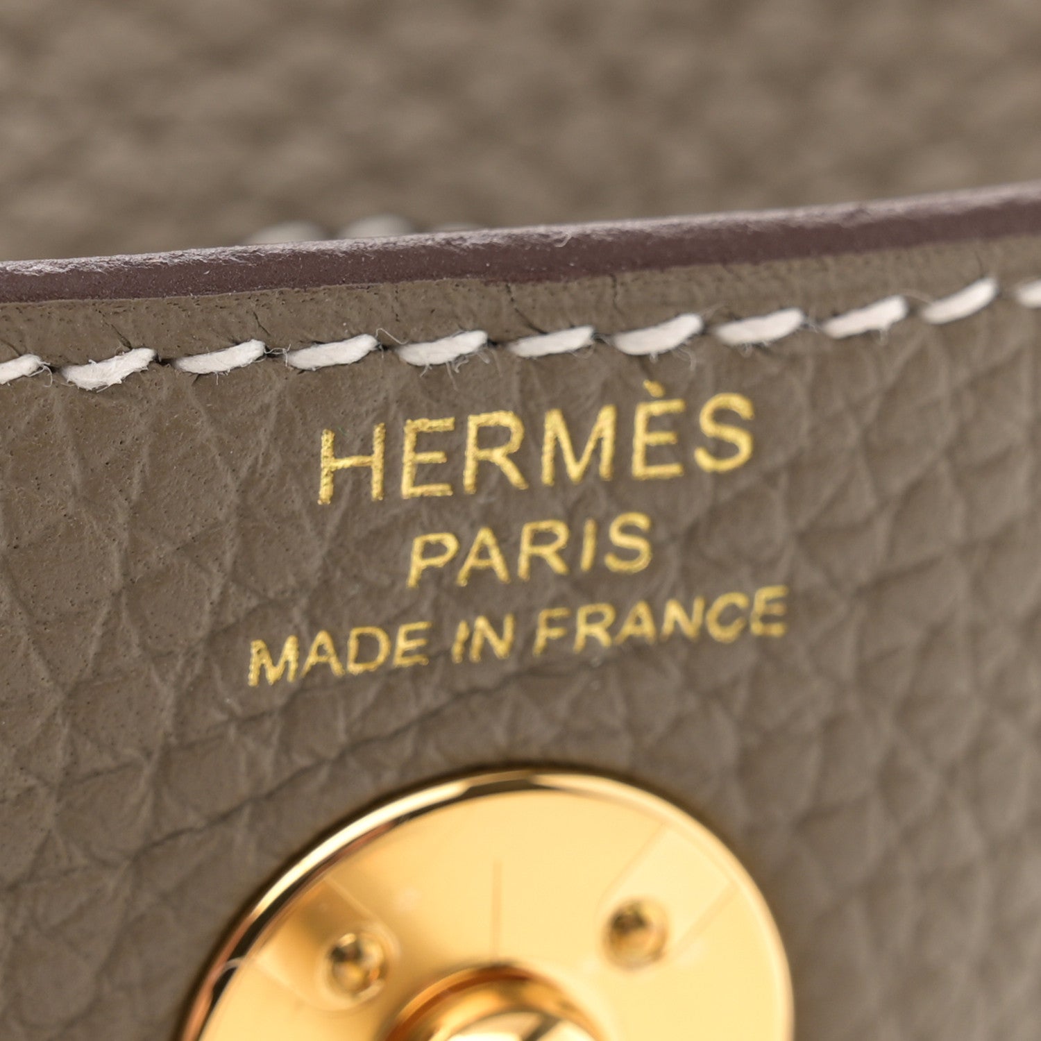 Hermes Taurillon Clemence Mini Lindy 20 Etoupe 6 of 11