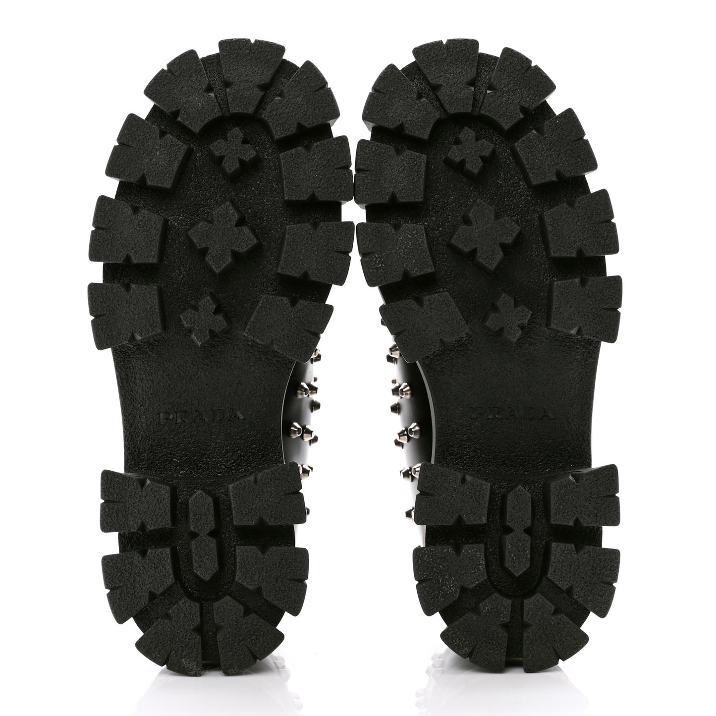 Spazzolato Rois Studded Lace Up Monolith 55mm Derby Loafers 39 Black