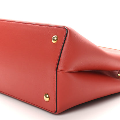 Fendi Vitello Dolce Century Petite 2Jours Tote Bloody Mary Turchese Pallido 9 of 9