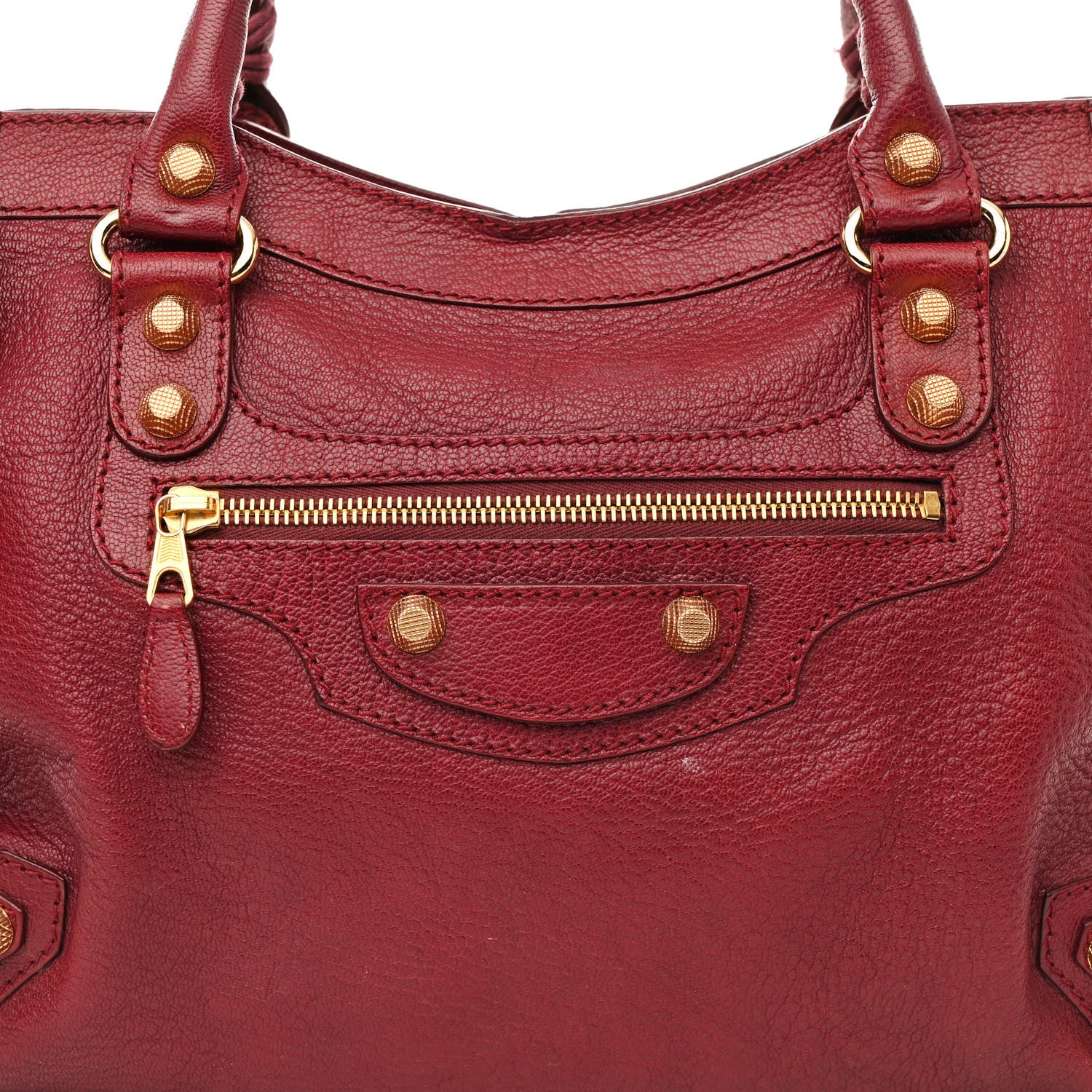 Balenciaga Chevre Hamilton Giant 12 Gold Hardware City Bordeaux 9 of 16