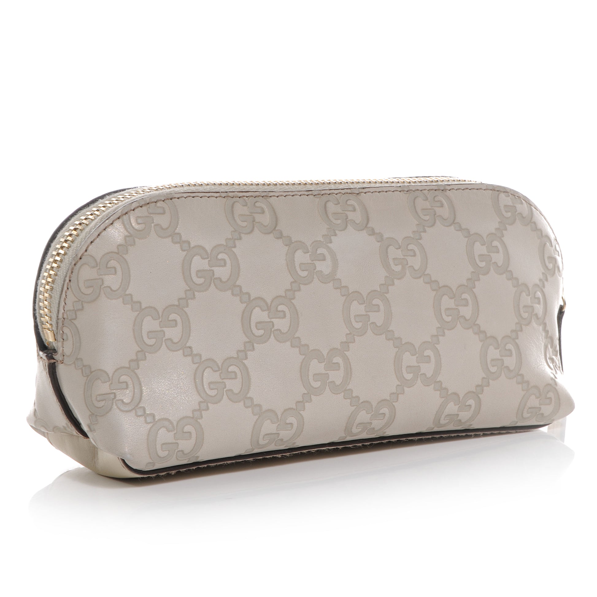 Gucci Guccissima Small Cosmetic Pouch Off White 3 of 7