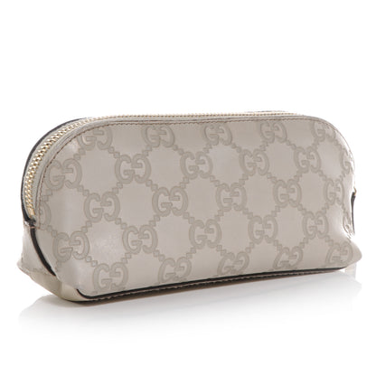 Gucci Guccissima Small Cosmetic Pouch Off White 3 of 7