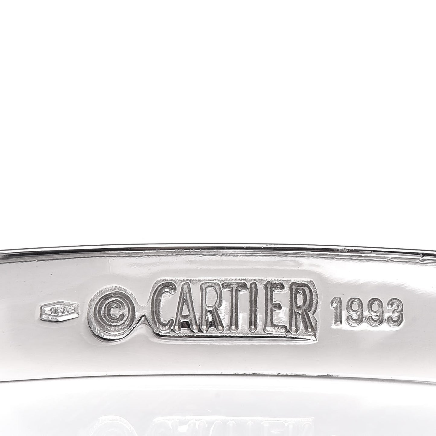 18K White Gold LOVE Bracelet 17