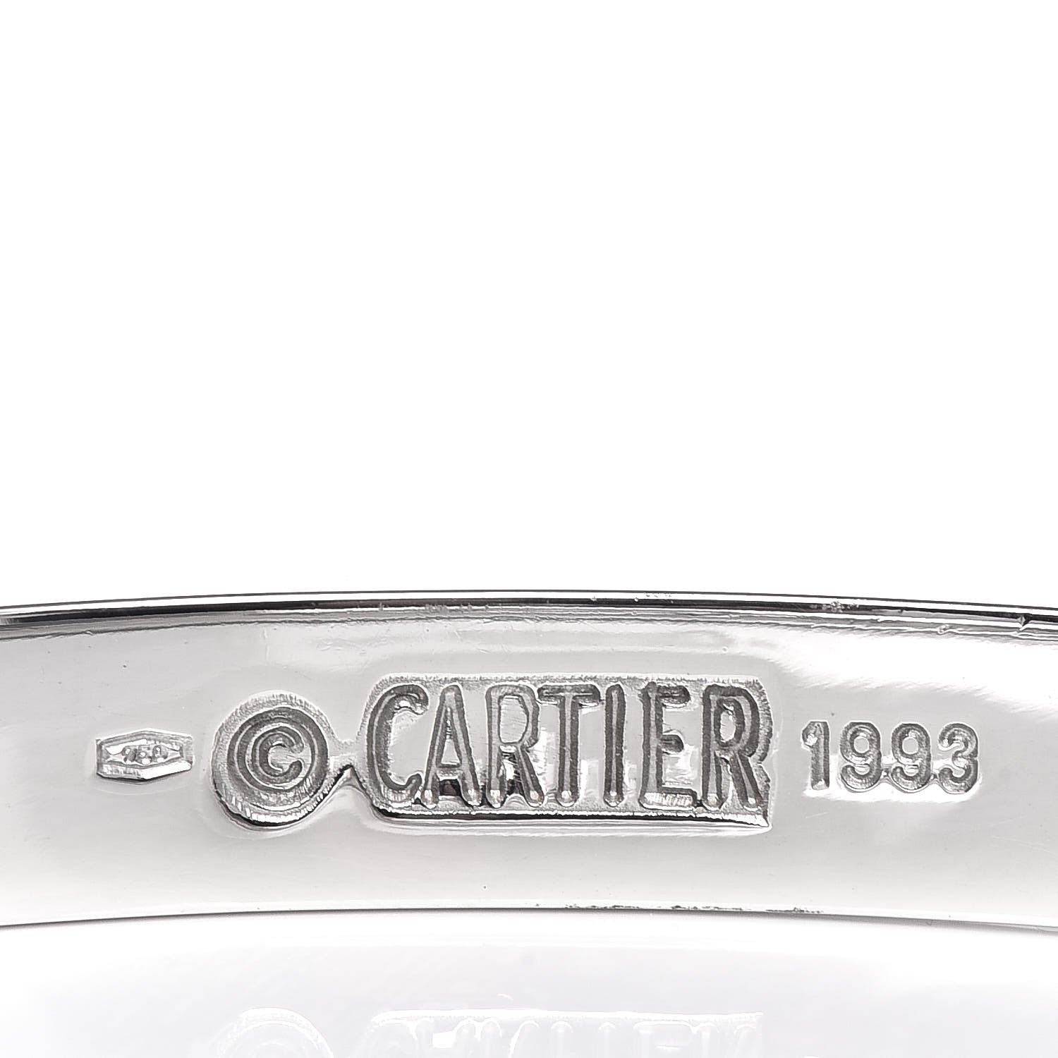 Cartier 18K White Gold LOVE Bracelet 17 4 of 6