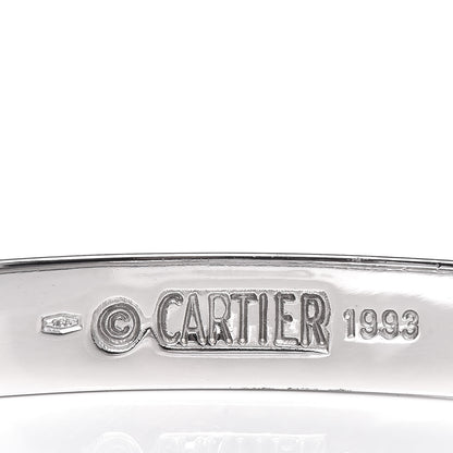 Cartier 18K White Gold LOVE Bracelet 17 4 of 6