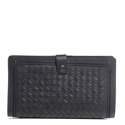 Bottega Veneta Light Calf Intrecciato Continental Wallet Ardoise 1 of 18