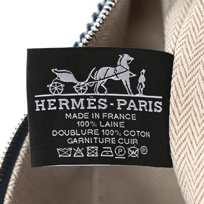 Hermes Wool Large Bride-A-Brac H Natte Pouch Bleu Abysse 6 of 9