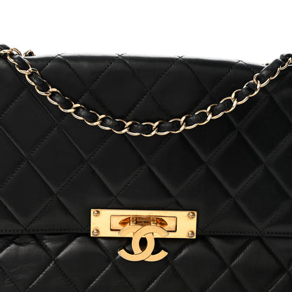 Chanel Lambskin Quilted Large Golden Class Flap Black 7 of 10