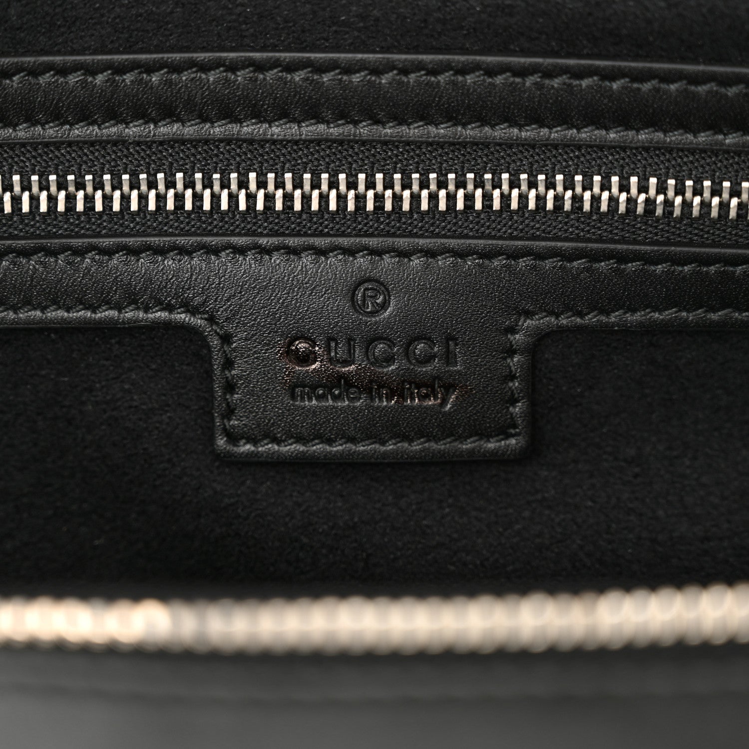 Gucci Calfskin Petite GG Medium Tote Bag Black 6 of 10