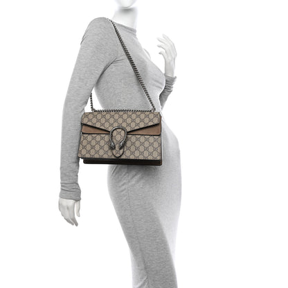 Gucci GG Supreme Monogram Small Dionysus Shoulder Bag Taupe 3 of 10
