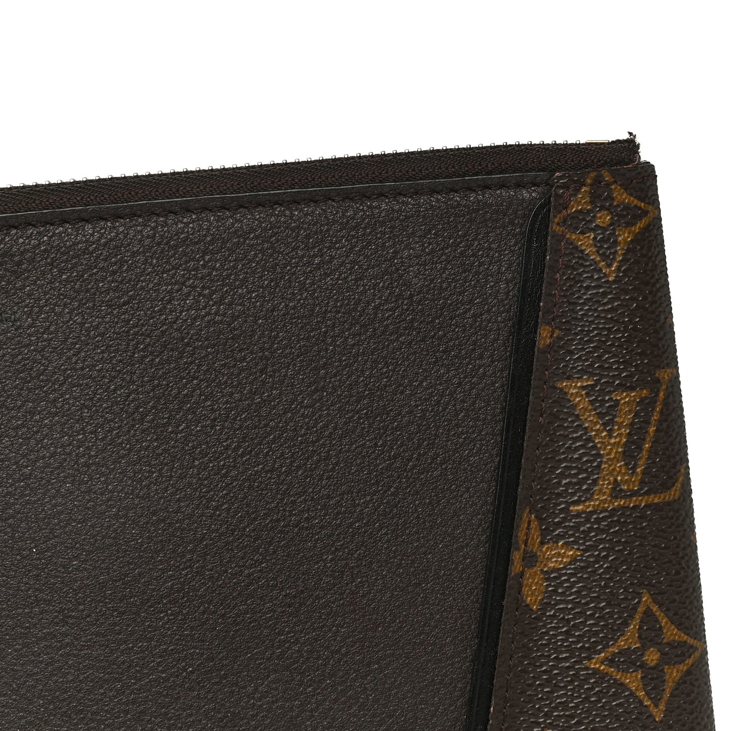 Monogram Veau Cachemire W Pochette Chocolate