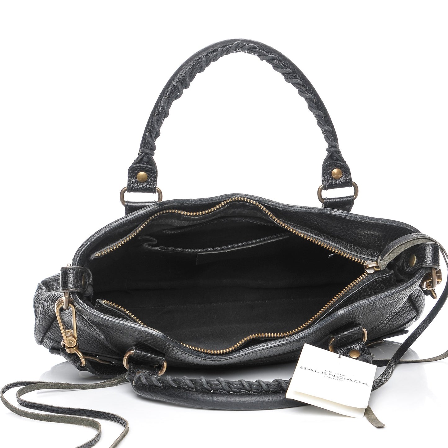 Pebbled Caribou Classic Hardware First Black