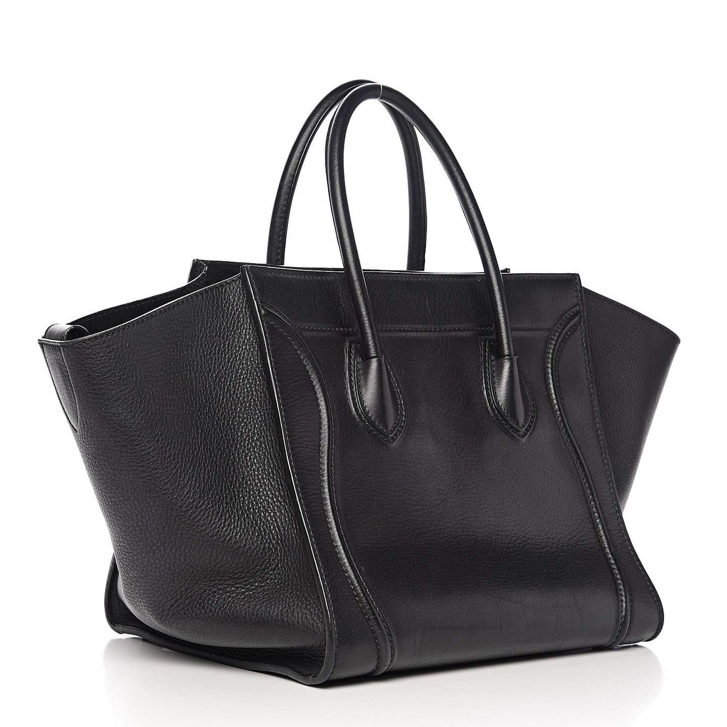 Supple Calfskin Medium Phantom Luggage Black