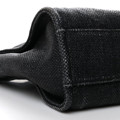 Chanel Woven Straw Raffia Small Deauville Tote Black 9 of 12