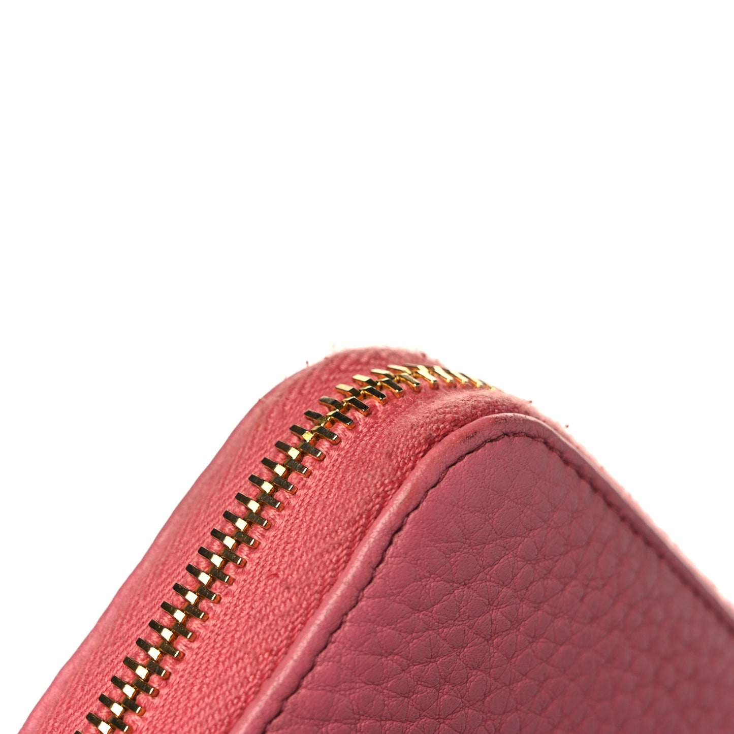 Vitello Daino Zip Around Wallet Begonia