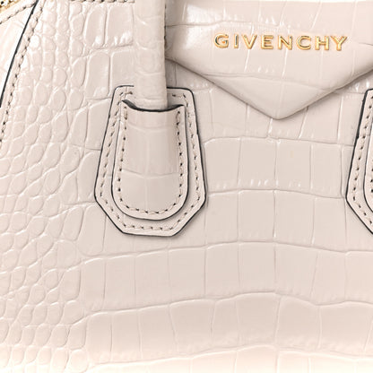 Givenchy Calfskin Crocodile Embossed Mini Antigona Dune 7 of 11