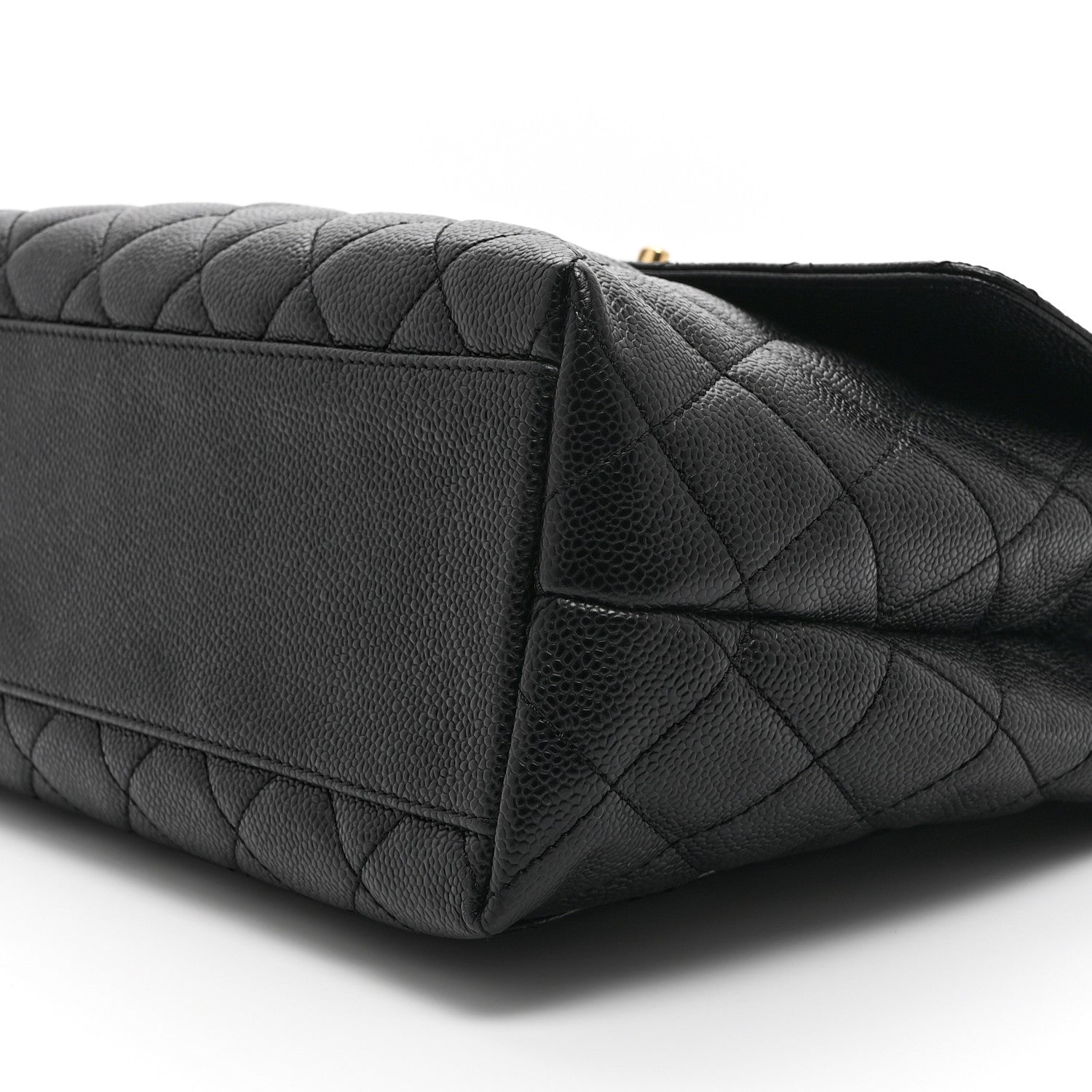 Chanel Caviar Quilted Jumbo Kelly Flap Black 10 of 10