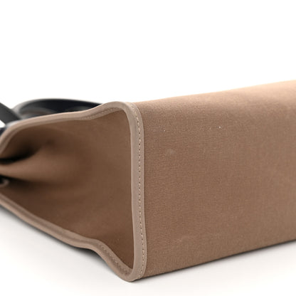 Hermes Vache Hunter Toile Herbag Zip 31 PM Etoupe Bleu Saphir 10 of 12